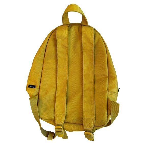 Herschel Mini Backpack Yellow Red Stripe Interior Goldtone Zippers‎ - Picture 5 of 7